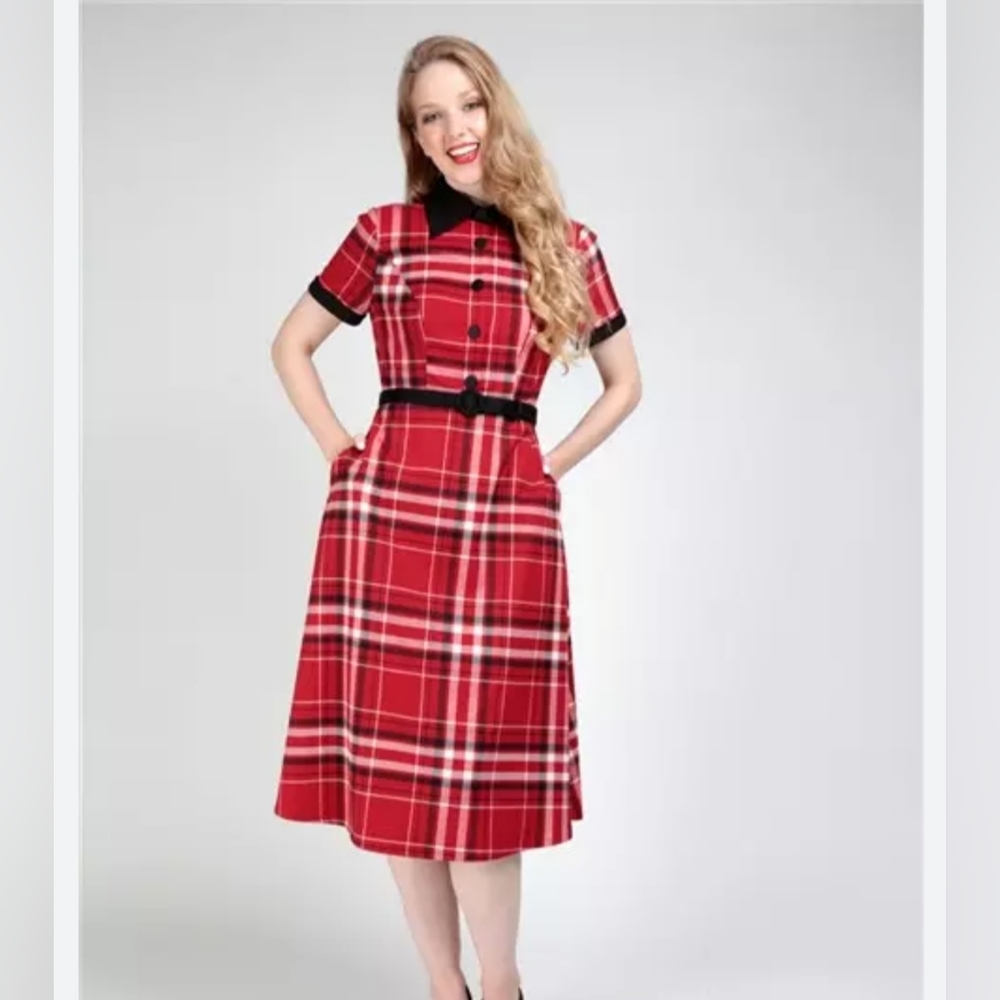 Bright and Beautiful Nia dress by Collectif UK18 XXL NWT